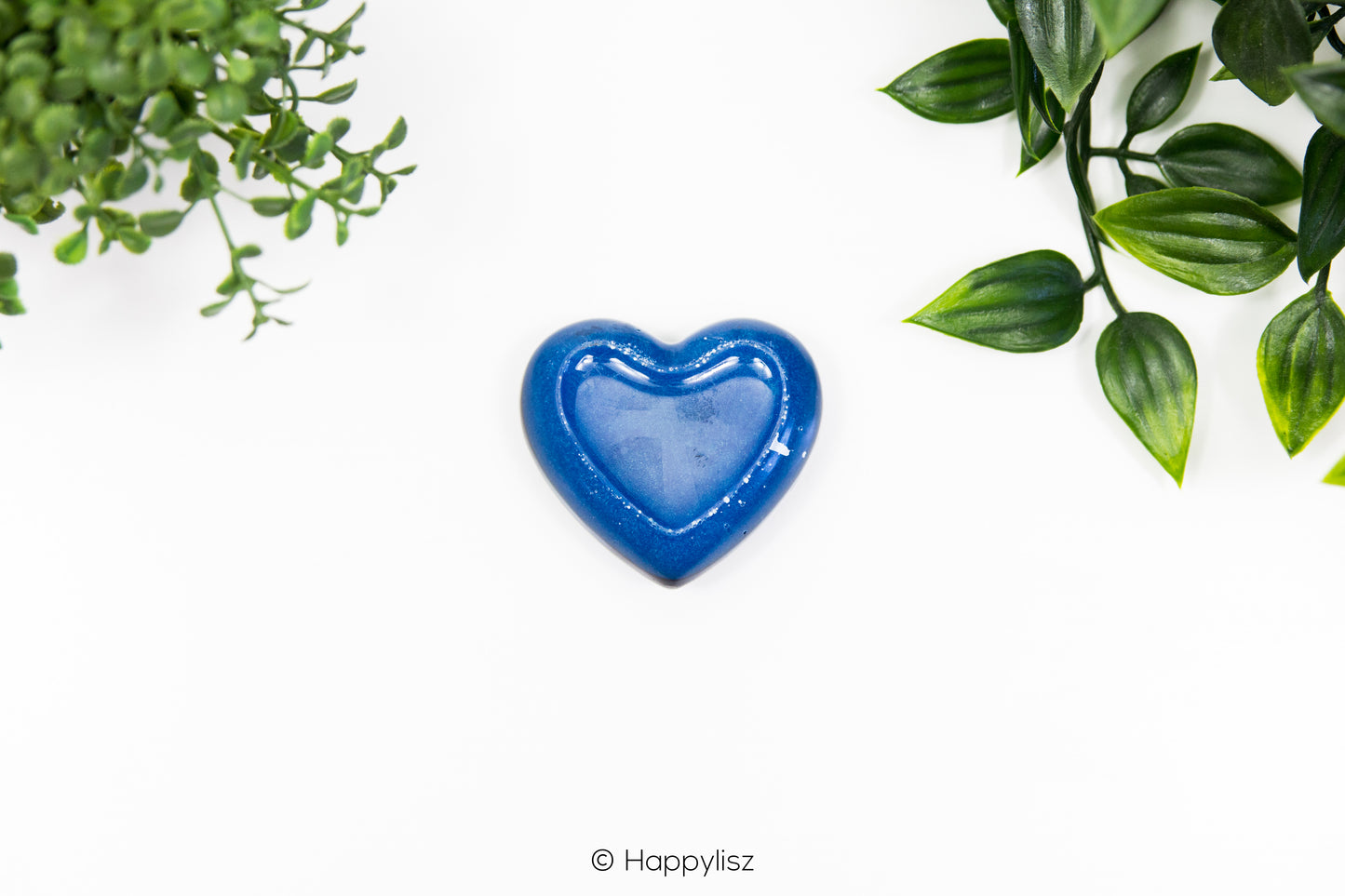 Orgonite Heart - Hawk's Eye, Sodalite & Heliotrope - Bottom