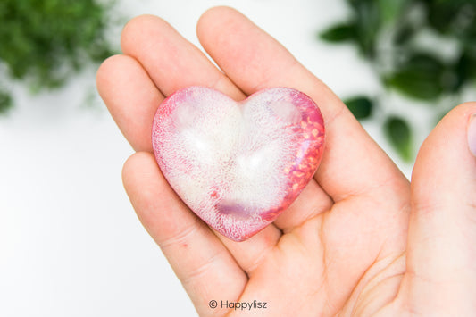 Orgonite Heart - Rose Quartz, Kunzite & Amethyst - No. 2 - In Hand