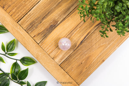 Angel Aura Rose Quartz - Sphere - No. 3 - Top