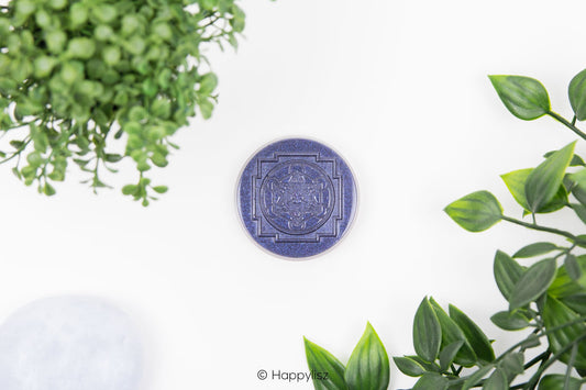 Orgonite Disc - Metatron's Cube - Green Aventurine - Top