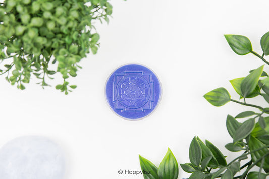 Orgonite Disc - Metatron's Cube - Kyanite - Top