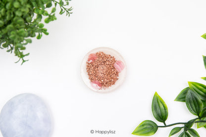 Orgonite Disc - Metatrons Cube - Rhodochrosite - Bottom