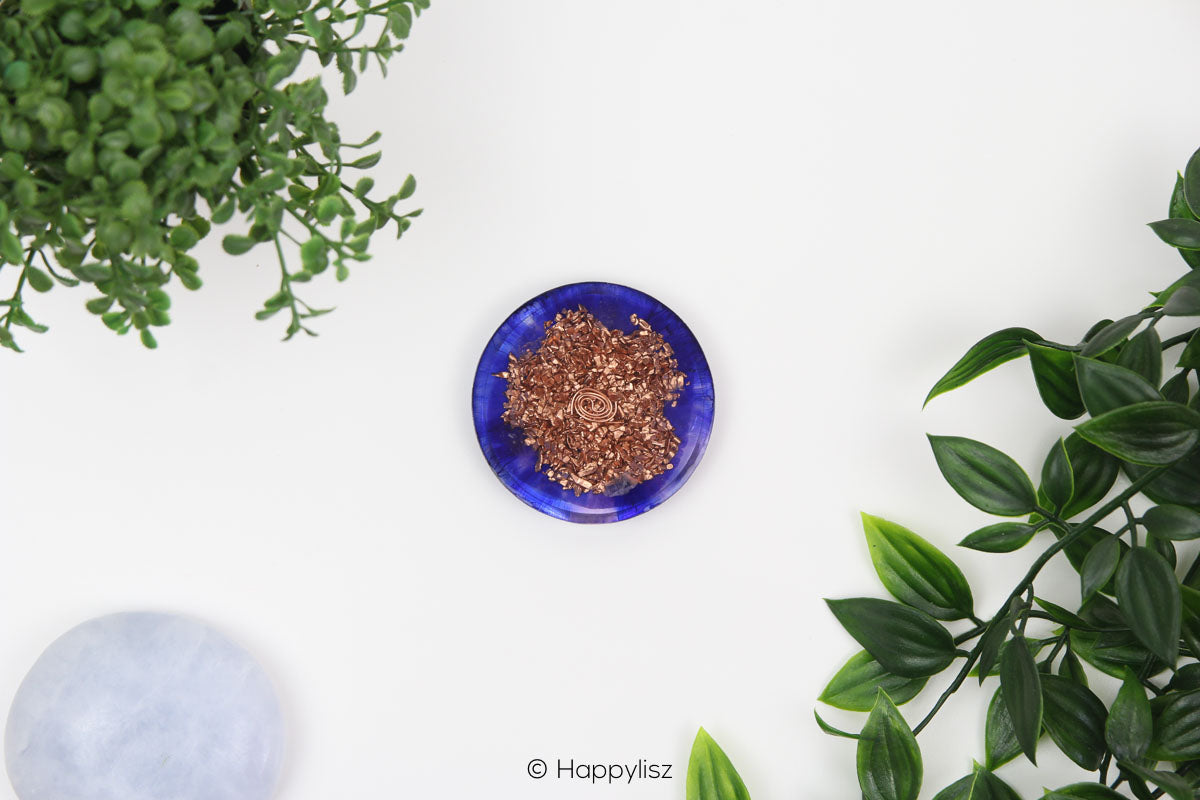 Orgonite Disc - Seed of Life - Rose Quartz - Bottom