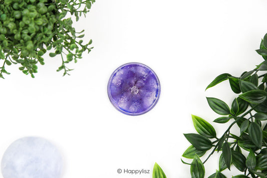Orgonite Disc - Seed of Life - Rose Quartz - Top