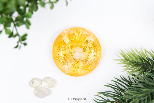 Orgonite Disc - Solar Plexus Chakra - Top