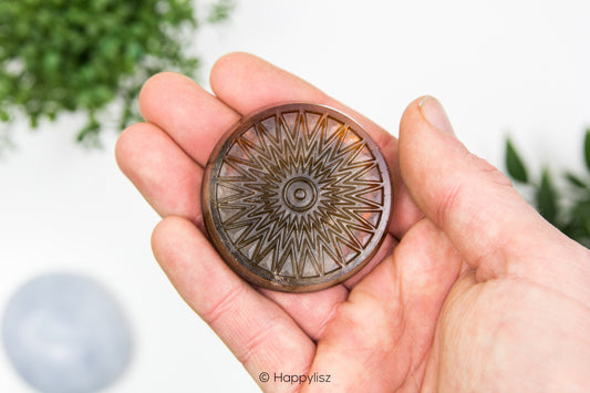 Orgonite Disc - Sun - Labradorite - In Hand