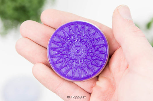 Orgonite Disc - Sun - Ruby - In Hand