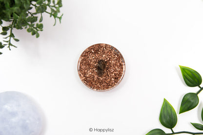 Orgonite Disc - Sun - Smokey Quartz - Bottom