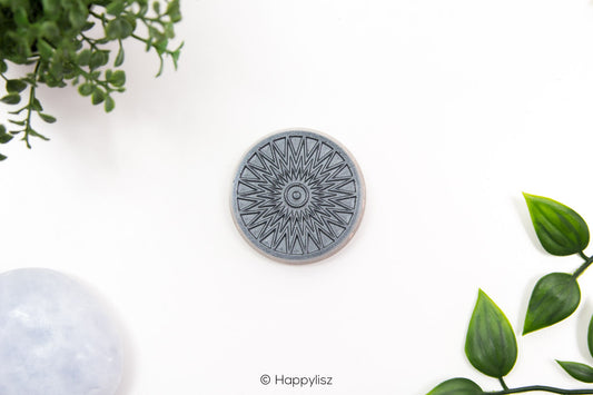 Orgonite Disc - Sun - Smokey Quartz - Top