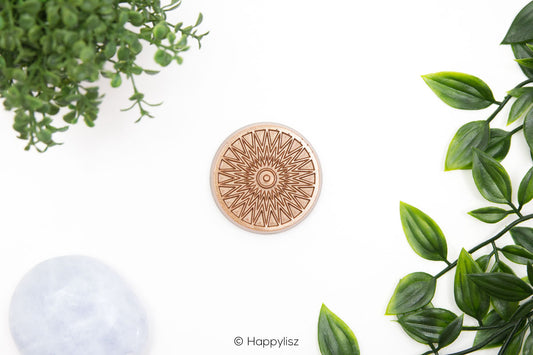Orgonite Disc - Sun - Tiger's Eye - Top