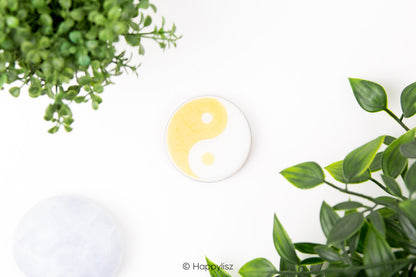 Orgonite Disc - Yin Yang - Pyrite - Top