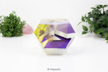 Orgonite Dodecahedron – Adamite, Manifestation Crystal & Sunshine - 01