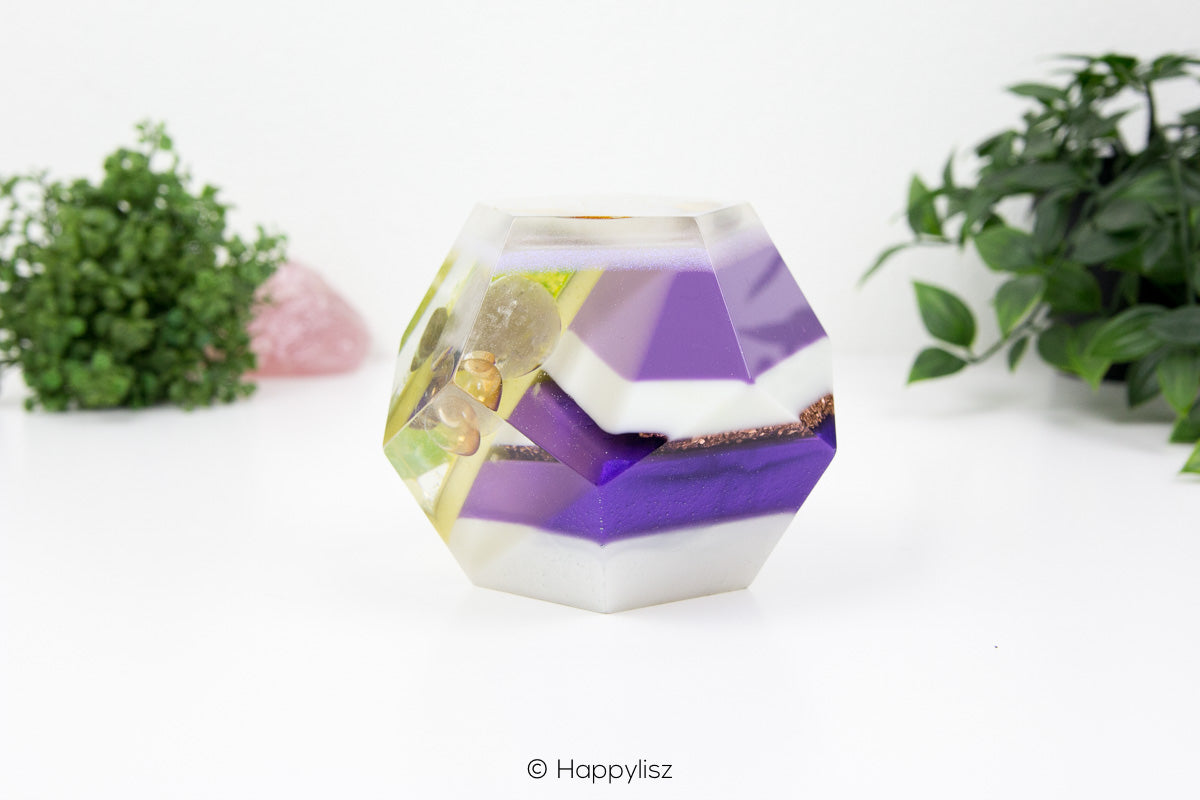 Orgonite Dodecahedron – Adamite, Manifestation Crystal & Sunshine - 02