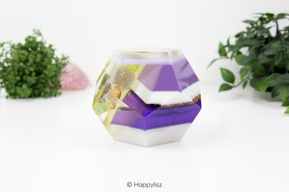 Orgonite Dodecahedron – Adamite, Manifestation Crystal & Sunshine - 02