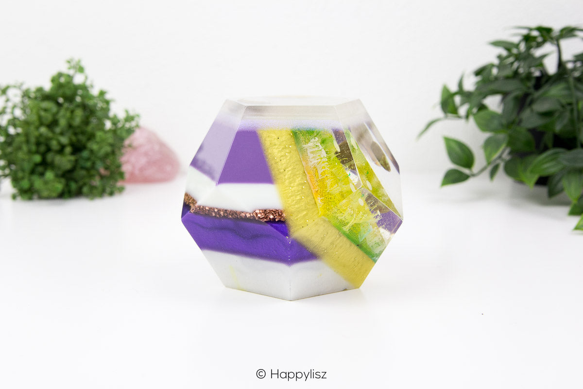 Orgonite Dodecahedron – Adamite, Manifestation Crystal & Sunshine - 06