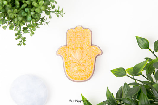 Orgonite Hamsa - Carnelian & Red Jasper - Top