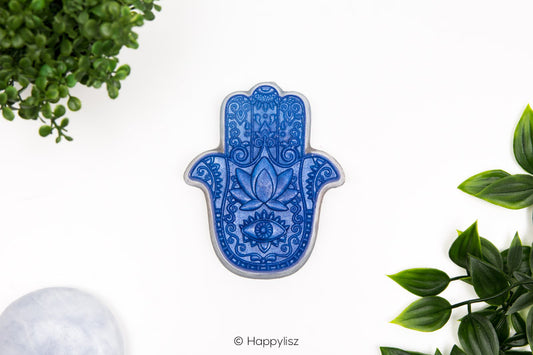 Orgonite Hamsa - Sodalite & Amazonite - Top