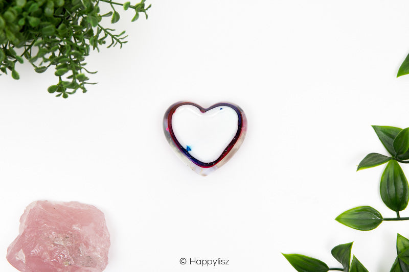 Orgonite Heart - Blue Chalcedony, Amethyst & Rose Quartz - Bottom