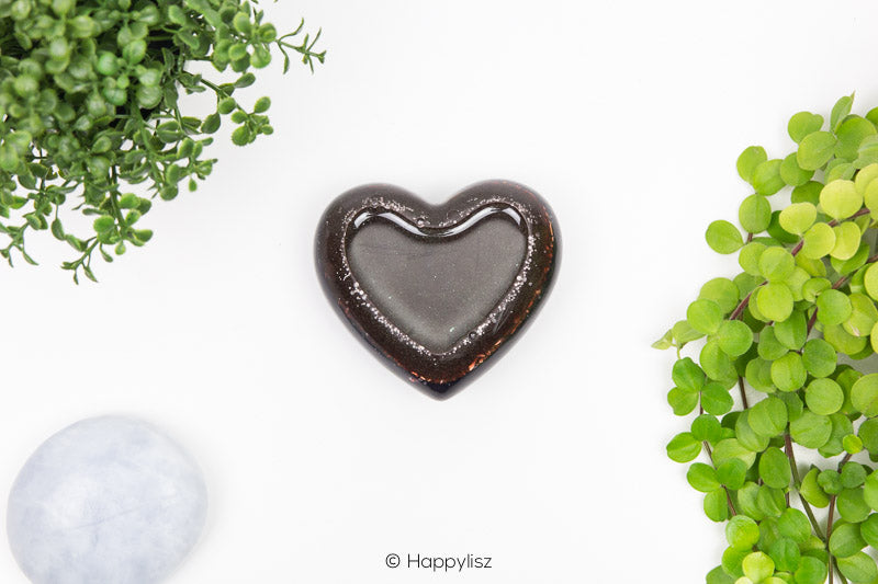 Orgonite Heart - Botswana Agate, Blue Chalcedony & Amazonite - Bottom