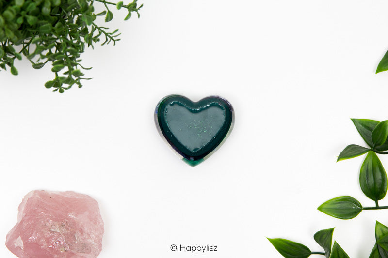 Orgonite Heart - Malachite, Lapis Lazuli & Amethyst - Bottom