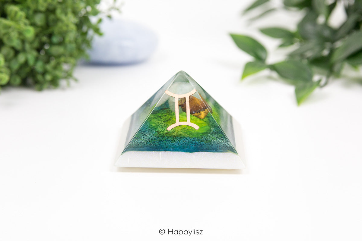 Orgonite Pyramid - Gemini - No. 1 - Front