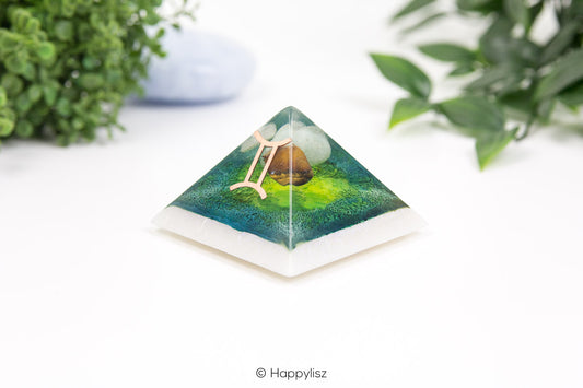 Orgonite Pyramid - Gemini - No. 1 - Side