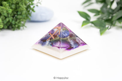 Orgonite Pyramid - Sagittarius - No. 2 - Side