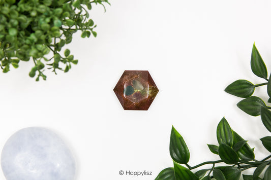 Pocket Orgonite - Carnelian, Heliotrope & Green Aventurine - No. 4 - Top