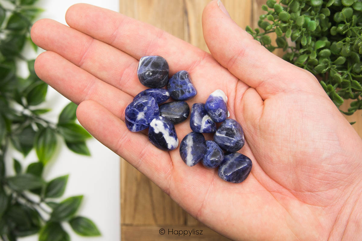 Sodalite - Tumbled Stone - S - In Hand
