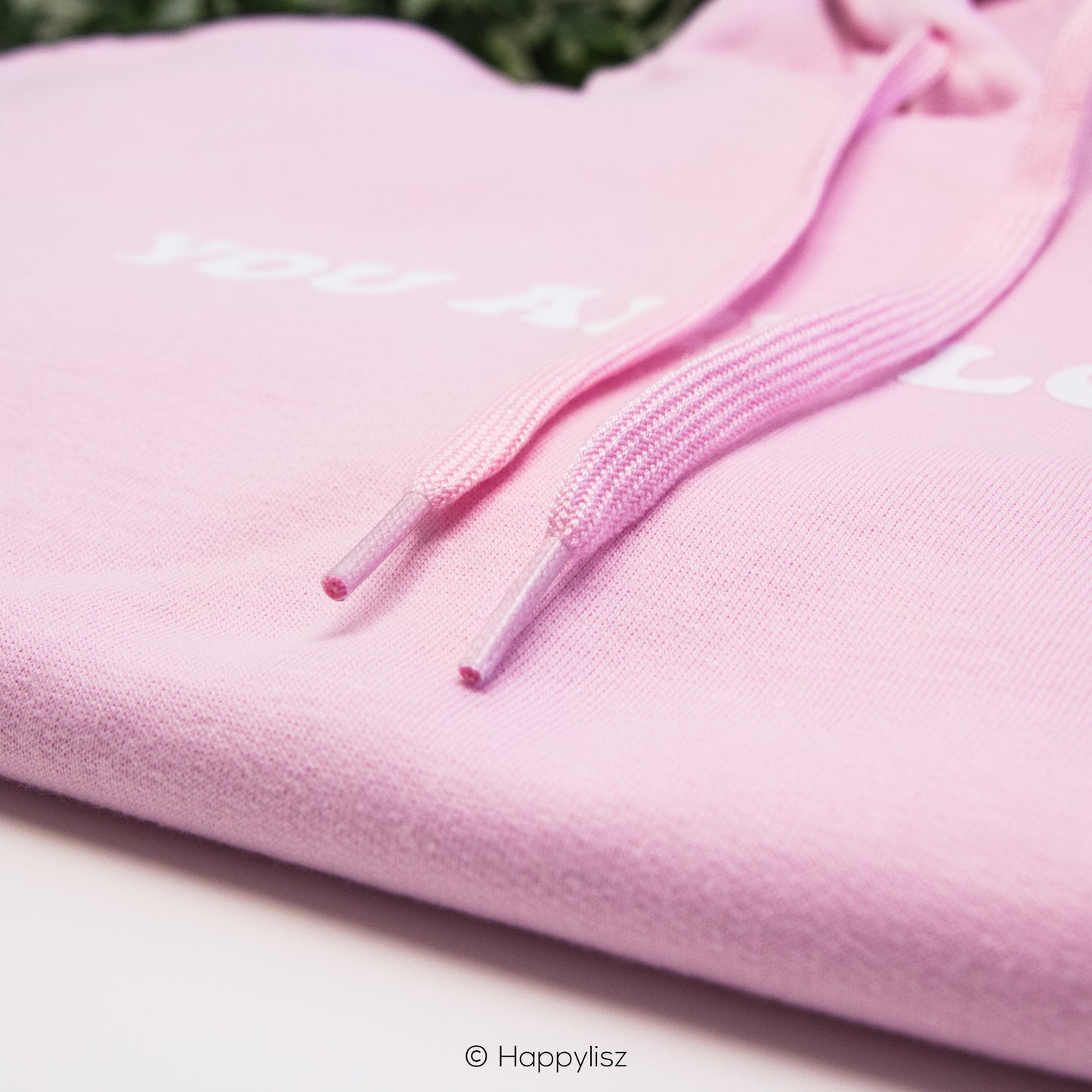 You Are Loved - Hoodie - Pink - Close Up