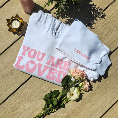 You Are Loved - Hoodie - White - Outside - 02