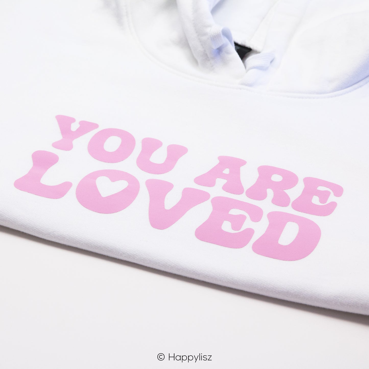 You Are Loved - Hoodie - White - Text