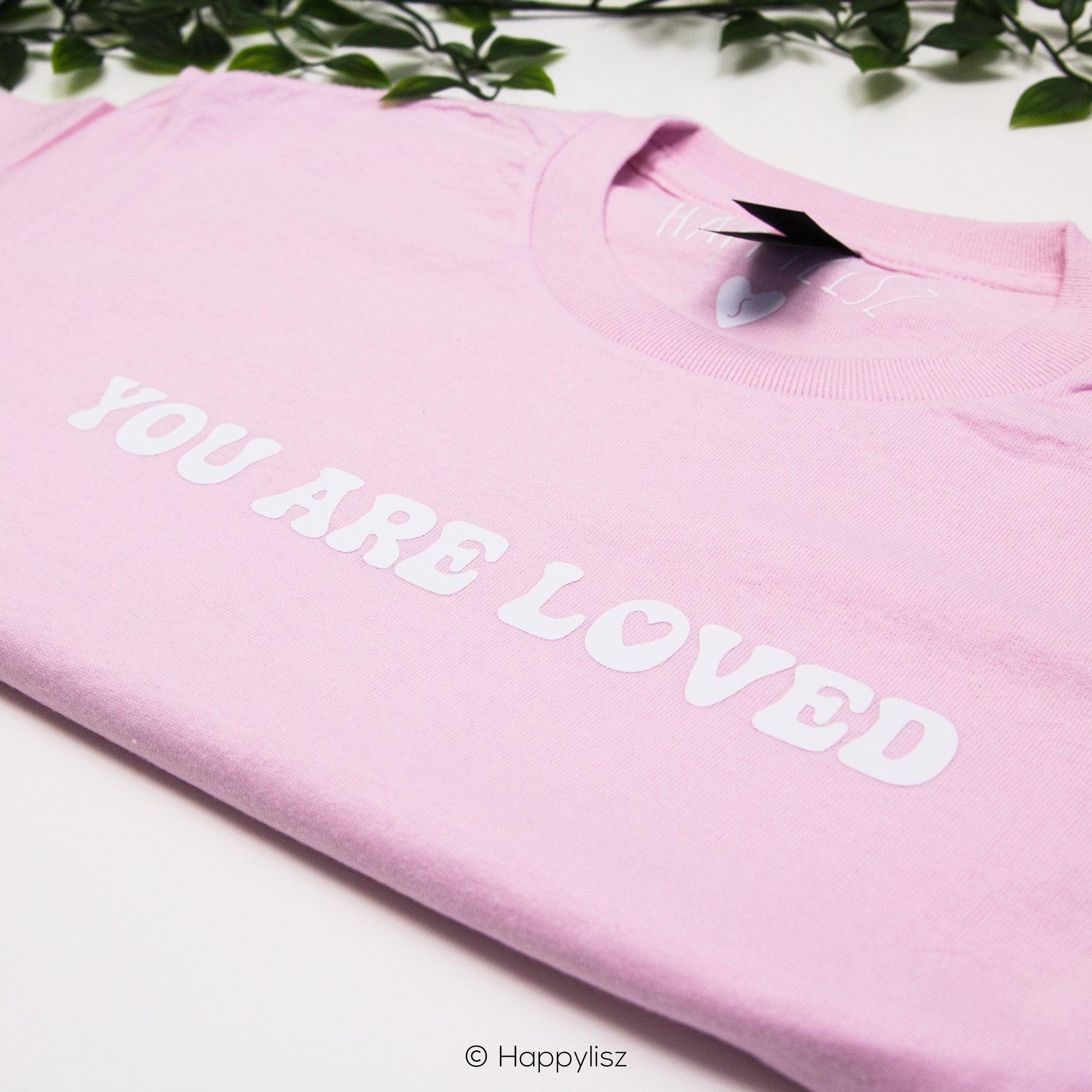 You Are Loved - T-Shirt - Pink - Text